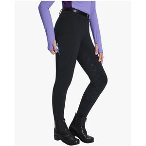 Baleaf Kids Equestrian Riding Breeches Black Full Seat Grip Size Medium